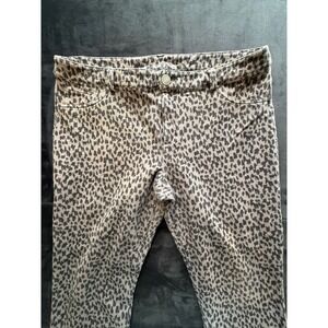Style & Co Leopard Print Pants Size 14 Stretch Leggings Casual